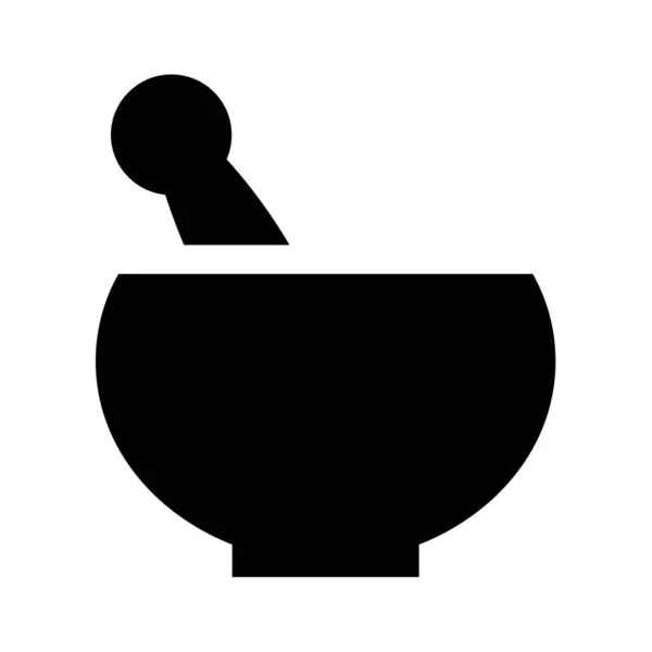 Mortar Symbol Icon Illustration — Stock Photo, Image