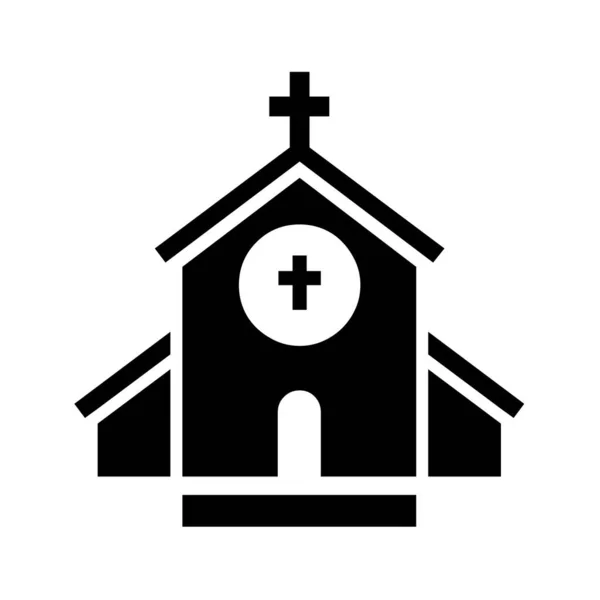 Icono Símbolo Iglesia Cristiana —  Fotos de Stock