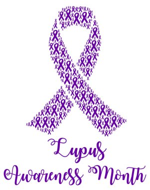 Lupus farkındalık ayı sembolü gösterimi