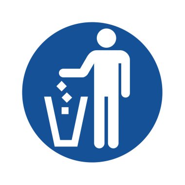Çöp sembolü illüstrasyonu
