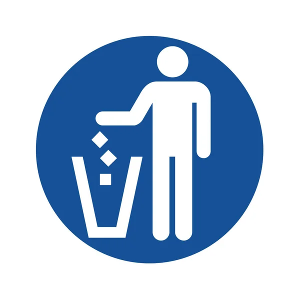 Ilustrace Symbolu Odpadu — Stock fotografie