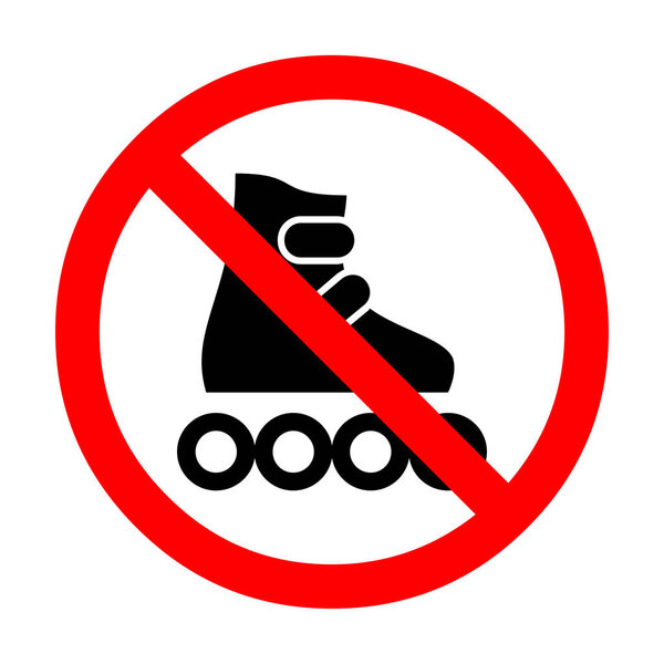 No roller sign illustration