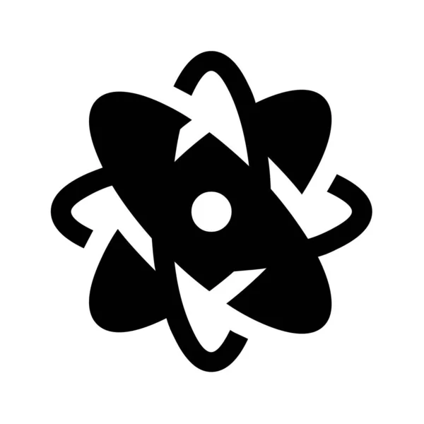 Ilustrace Ikony Znaku Atomu — Stock fotografie