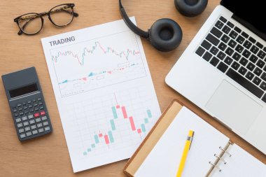 Ticari Grafik Çizelgesi Üst Görünüm