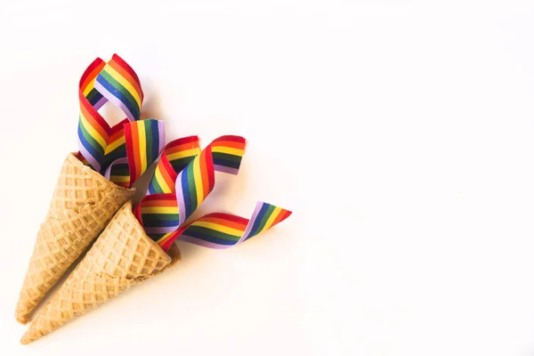 Lgbt Background Concept Top View Copy Spaces — Stock Photo, Image