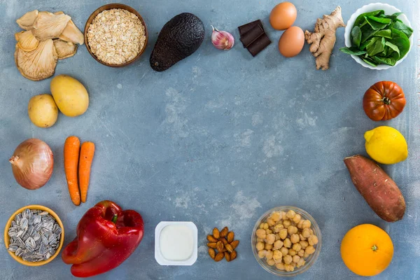 Food Increases Defenses Top View — Stock Photo, Image