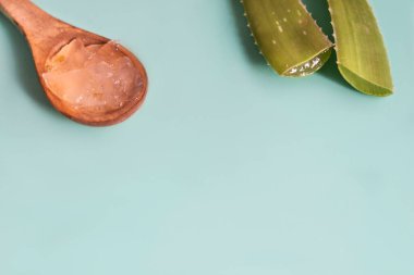 aloe vera yaprakları ve aloe vera suyu 