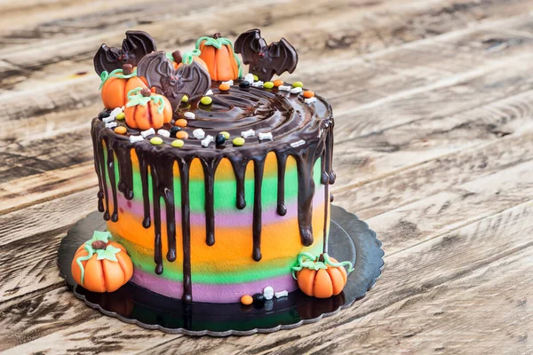 チョコレートとハロウィンのケーキ — ストック写真
