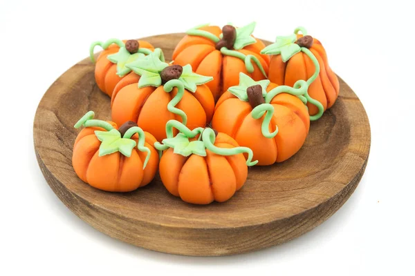 Pumpkin Fondant Isolated Decorated Royalty Free Stock Photos