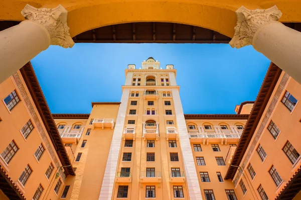 Coral Gables Eua Junho 2018 Histórico Luxuoso Estilo Mediterrâneo Biltmore — Fotografia de Stock