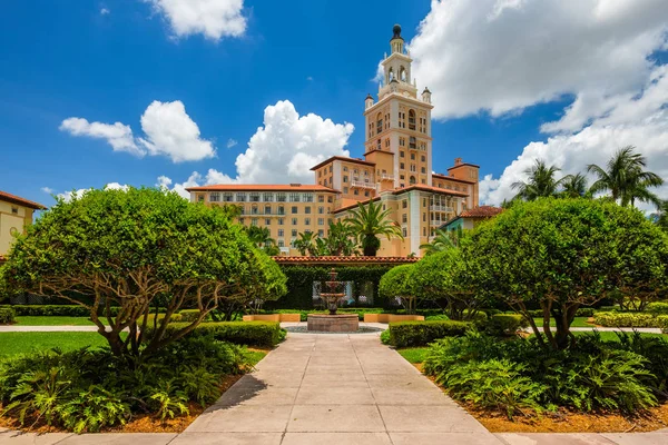 Coral Gables Usa June 2018 Historic Luxurious Mediterranean Style Biltmore — Stock Photo, Image
