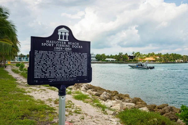 Miami Beach Usa Juni 2018 Naturskön Utsikt Över Bukten Från — Stockfoto