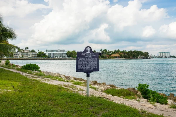 Miami Beach Usa Czerwca 2018 Malowniczym Widokiem Zatokę Haulover Park — Zdjęcie stockowe