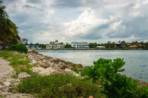 Malebný Výhled Záliv Haulover Parku North Miami Beach — Stock fotografie