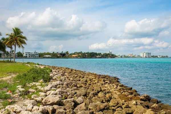 North Miami Beach Park'ta Haulover doğal defne görünümünden