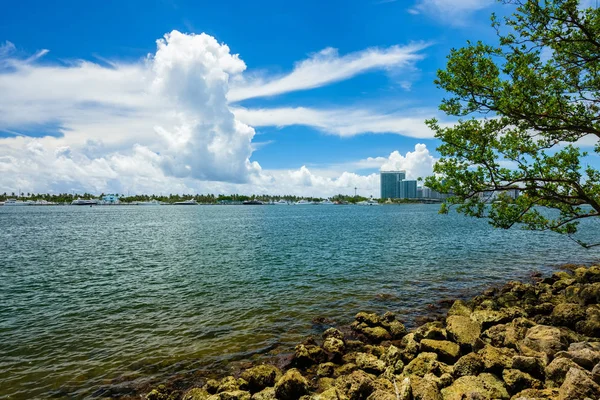 Malerische Bucht Blick Vom Oleta River State Park Norden Miami — Stockfoto