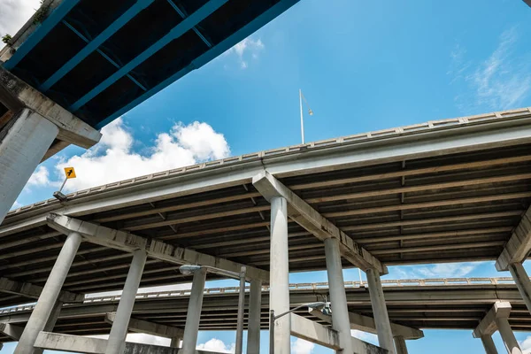 Skyward View Interstate Running Downtown Miami — Stock Photo, Image