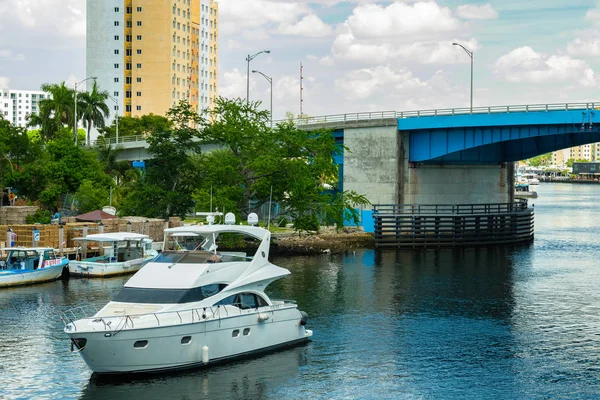 Miami Florida Usa Luglio 2018 Paesaggio Paesaggistico Del Miami River — Foto Stock
