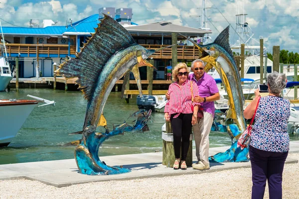 Islamorada Florida Usa September 2018 Whale Harbor Marina Popular Tourist — Stock Photo, Image