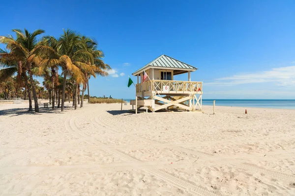 Mooie Crandon Park Strand Gelegen Key Biscayne Miami — Stockfoto