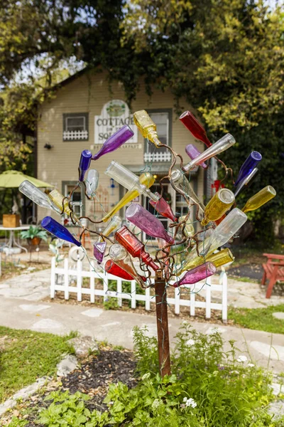 Wimberley Texas Usa Kwietnia 2016 Kolorowych Sklepów Dziełami Sztuki Wystawie — Zdjęcie stockowe