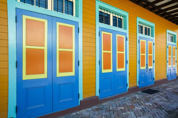 Farbenfrohe Architektur Französischen Viertel New Orleans Louisiana — Stockfoto