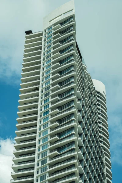 Miami Florida Října 2018 Close Pohled Architekturu Luxusní Infinity Obytné — Stock fotografie