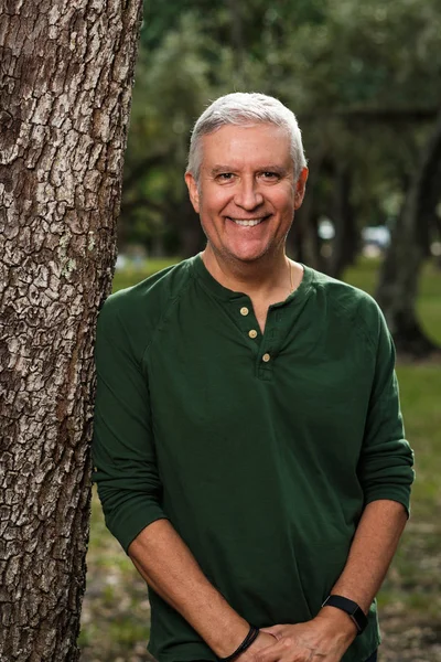 Handsome Middle Age Man Outdoor Portrait — Stock Photo, Image