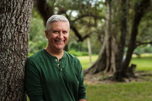 Handsome Middle Age Man Outdoor Portrait — Stock Photo, Image