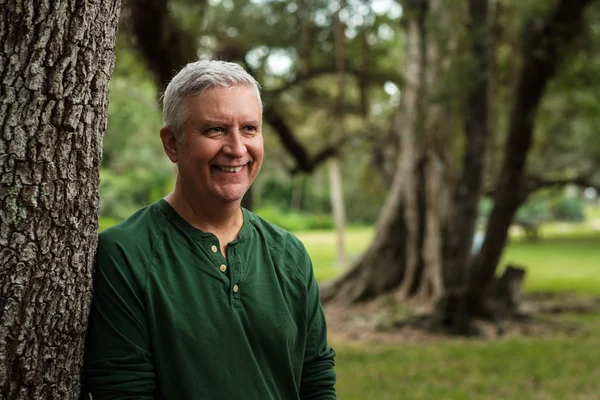 Handsome Middle Age Man Outdoor Portrait — Stock Photo, Image