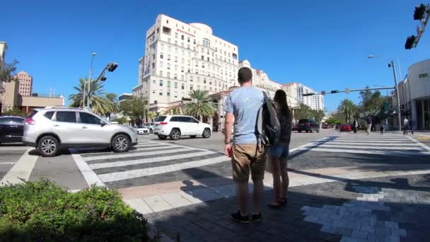Coral Gables Флорида Сша Січня 2019 Проміжок Часу Відео Популярним — стокове відео