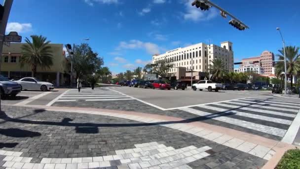 Coral Gables Florida Usa Ledna 2019 Motion Časosběrné Video Populárních — Stock video