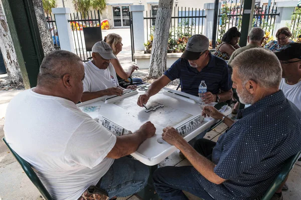 Playing Domino Game — Stock Photo, Image