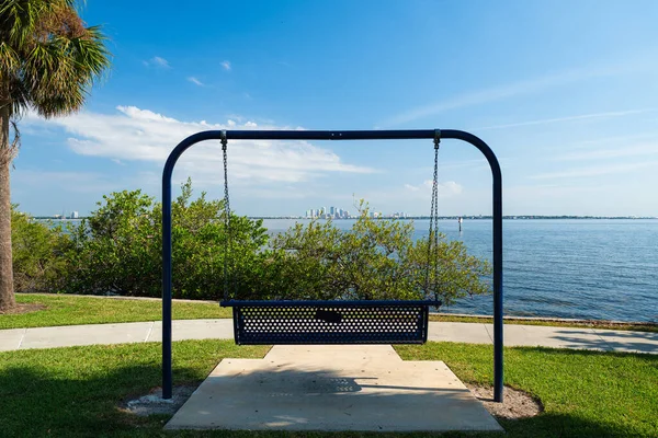 Ballast Point Park Med Utsikt Över Hillsborough Bay Tampa Florida — Stockfoto