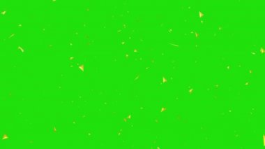 Geometri siyah arkaplan ile yere düşüyor.