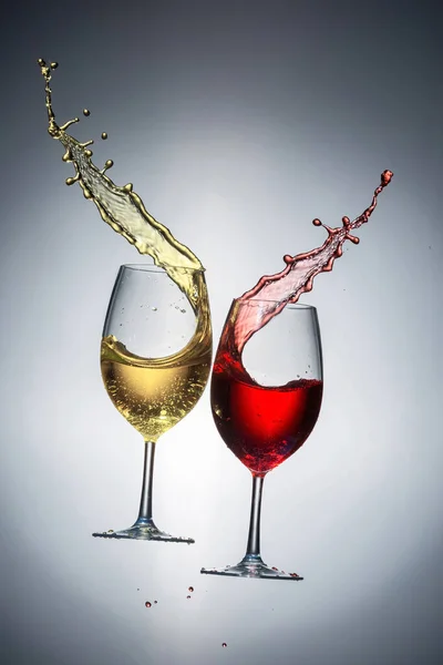 Wijnglas Spuitwijn — Stockfoto