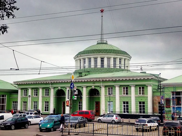 Железнодорожный Вокзал Городе Мурманске — стоковое фото