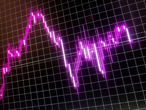 Velas Moneda Rosa Divisas Finanzas Negocios Dinero — Foto de Stock