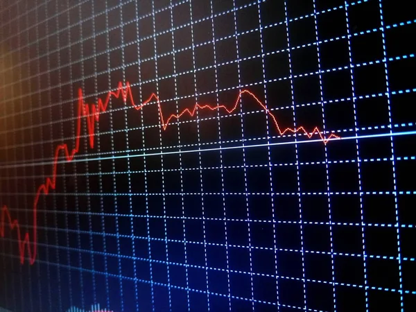 Comercio Finanzas Divisas Moneda Gráfico Año —  Fotos de Stock