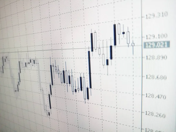 Línea Cambio Comercio Economía Sanciones Candelabros Negocios Finanzas —  Fotos de Stock