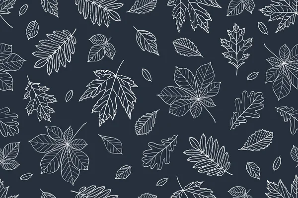 Осенний бесшовный узор для текстиля, обоев — стоковый вектор