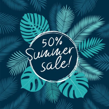 Afiş, reklam, kart, poster vb için yaz satış tasarım düzeni.