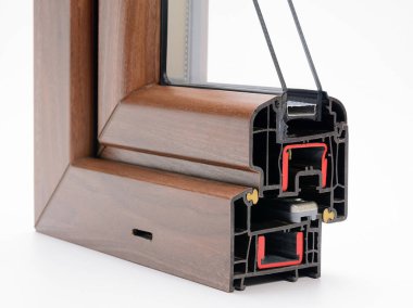 Kesit Windows plastik profilinde yaptığınız.