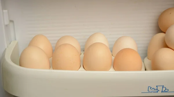 Холодильник для яиц — стоковое фото