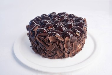 lezzetli pasta beyaz bir arka plan üzerinde