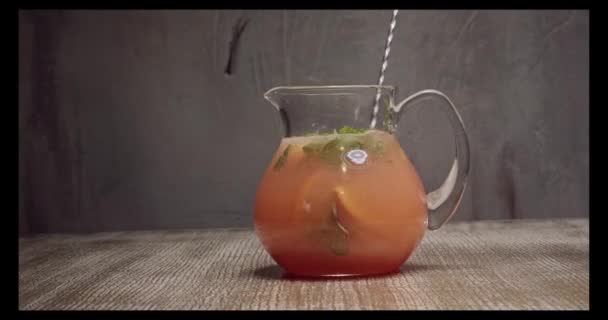 Cocktails santé d'été. Vidéo de haute qualité résolution 4k — Video