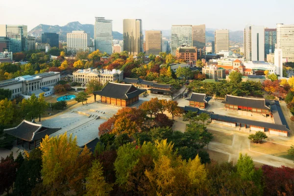 Deoksugung Palace Ciudad Seúl Temporada Otoño Seúl Corea Del Sur —  Fotos de Stock