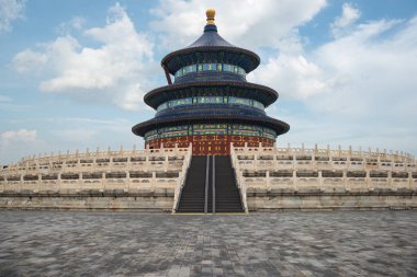 Harika ve şaşırtıcı Beijing Tapınağı - Pekin, Çin için cennet Tapınağı. İyi hasat için dua salonu