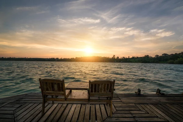 Mükemmel Yaz Tropik Cennet Plaj Şezlong Resort Phuket Tayland Için — Stok fotoğraf