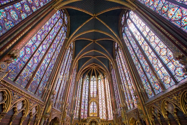 París Francia Mayo 2016 Hermoso Interior Sainte Chapelle Capilla Santa — Foto de Stock